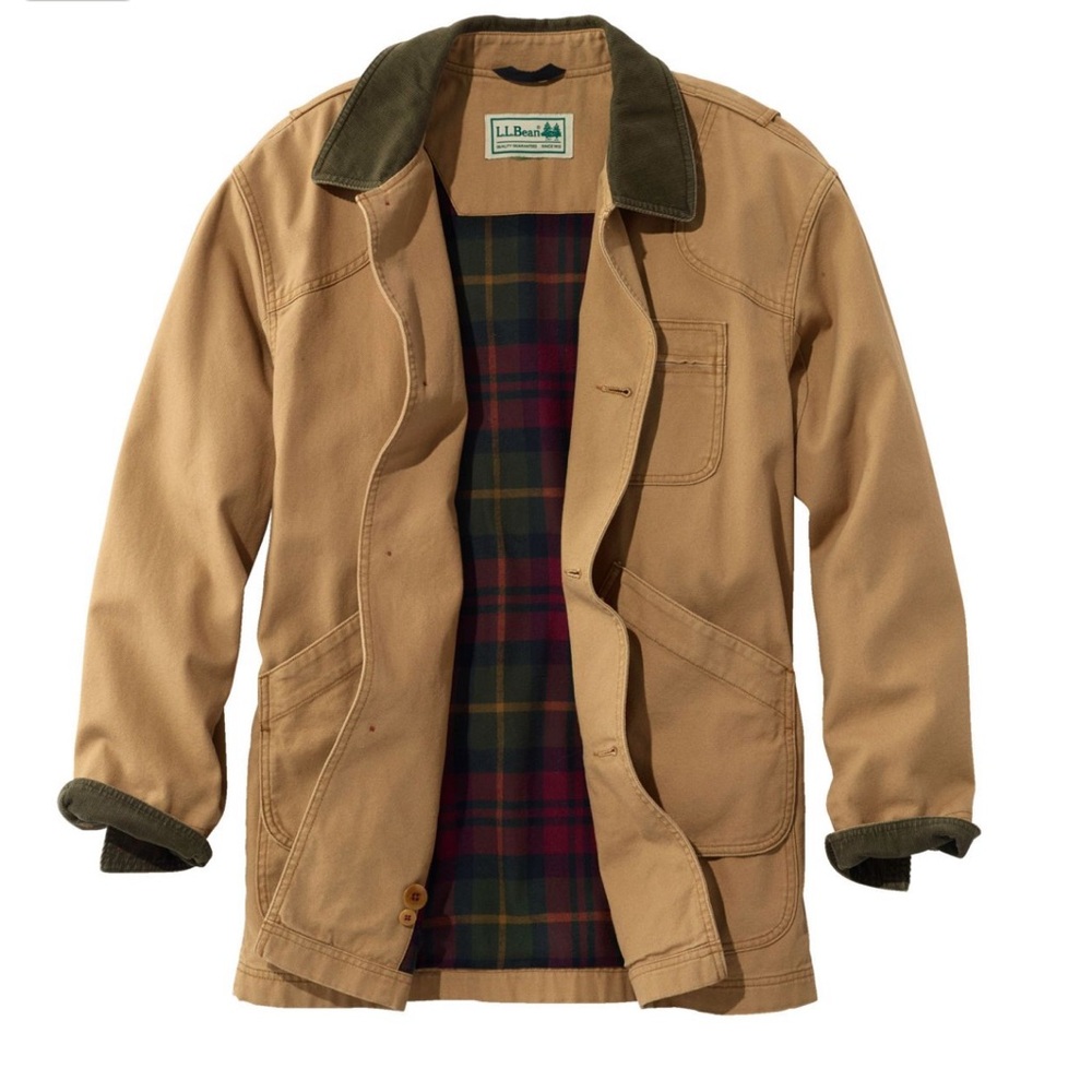 Original LL Bean Men’s Original Field Coat, Cotton-Lined
